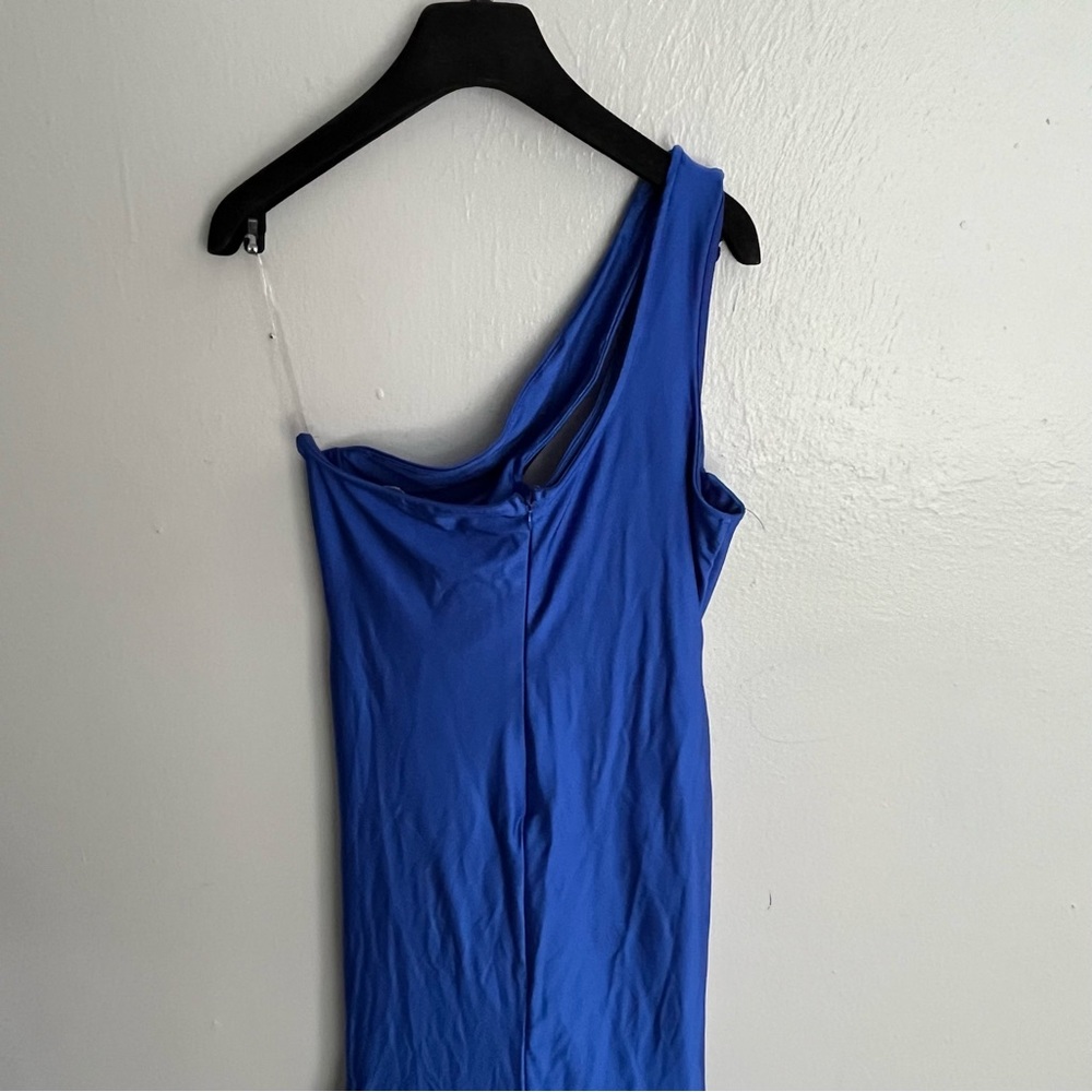 Fashion Nova “As You Know It” Royal Blue One Shoulder Gown - Picture 11 of 16
